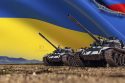 Amored-Tanks_Ukraine_Flag_and_Russia_flag