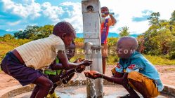 Happy-Children-at-community-borehole