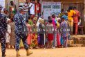 Nigerians casting vote at polling unit
