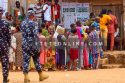 Nigerians casting vote at polling unit