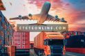 Transportation-logistics-container-cargo-ship-cargo-plane-3d-rendering-illustration