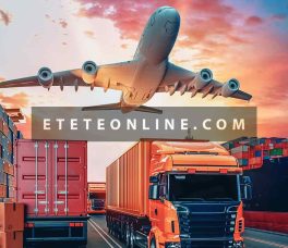 Transportation-logistics-container-cargo-ship-cargo-plane-3d-rendering-illustration