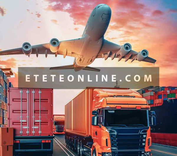 Transportation-logistics-container-cargo-ship-cargo-plane-3d-rendering-illustration